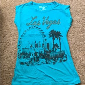 blue las vegas t-shirt (exist; m)
